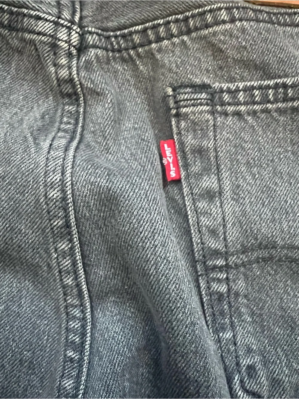 Levi's 501 Original Fit Jeans Mens 32x34 Faded Black Straight Leg Button Fly ‘93